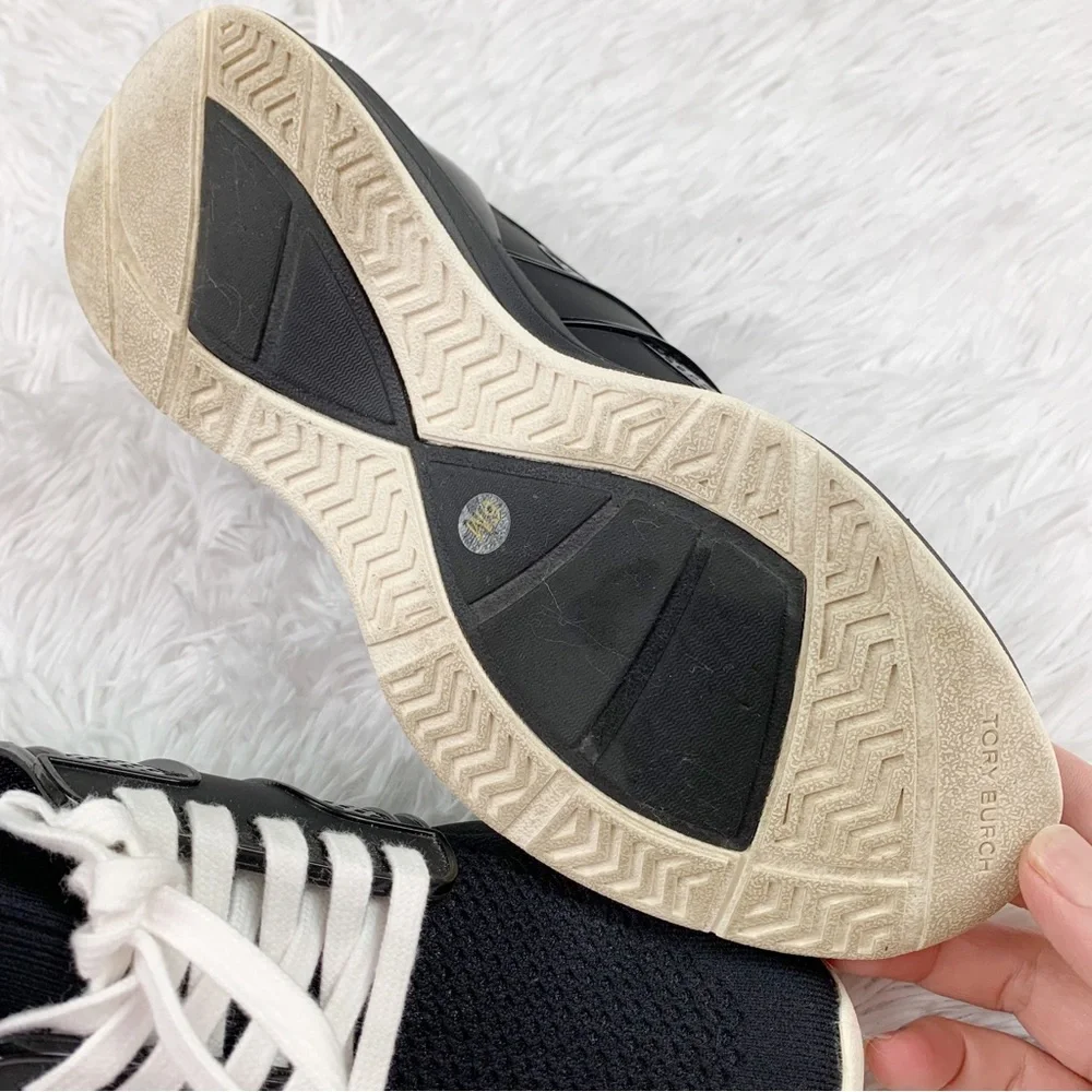Tory Burch T Sock Runner Sneakers in black‎